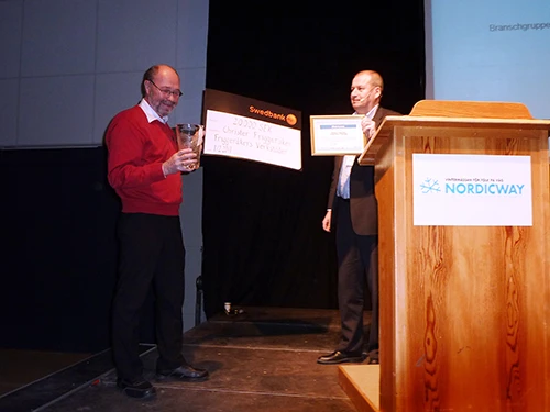 Christer Friggeråker får Vinterprisen på NordicWay 2011 i Östersund